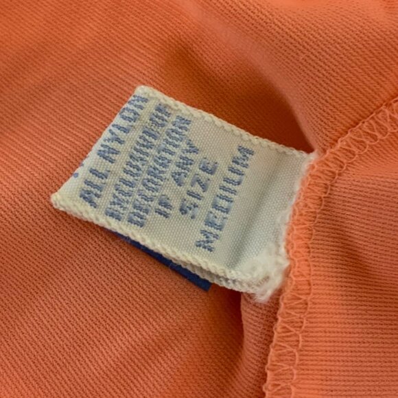 Vintage Vanity Fair Coral Pink Nylon Lace Trim Half Slip Medium Made In USA - Picture 5 of 5